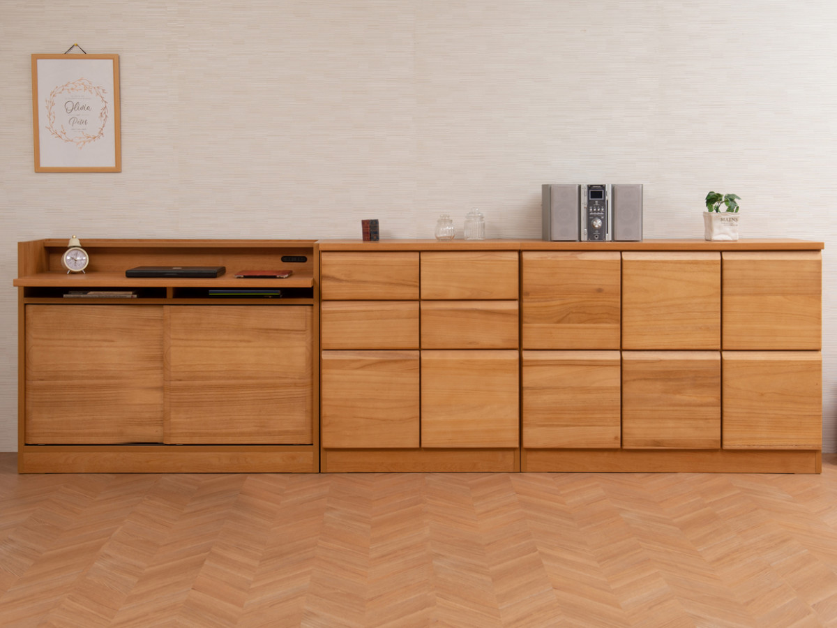 桐 キャビネット 幅107.5cm 扉タイプ 日本製 完成品 ( 棚 ラック 扉 収納 天然木前板 A4対応 リビング収納 ルーター収納 配線穴 ホワイトウォッシュ ライトブラウン ) 【ホワイトウォッシュ】 ホワイトウォッシュ