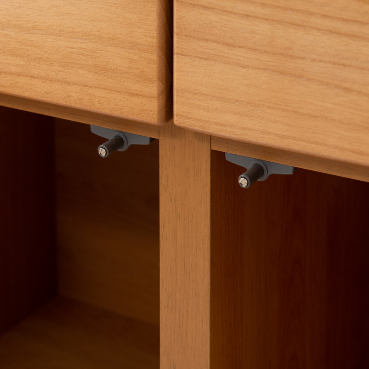 桐 キャビネット 幅107.5cm 引出しタイプ 日本製 完成品 ( 棚 ラック 扉 収納 天然木前板 4杯 引出し A4対応 リビング収納 ルーター収納 配線穴 ホワイトウォッシュ ライトブラウン ) 【ホワイトウォッシュ】 ホワイトウォッシュ