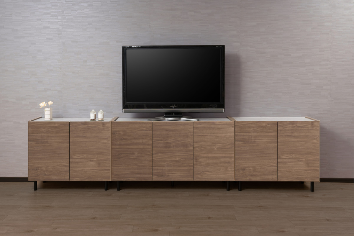 脚付きキャビネット 幅80cm 可動棚 日本製 完成品 ( キャビネット 棚 ラック 収納 ルーター収納 A4対応 リビング収納 テレビボード 食器棚 配線穴 脚付 北欧 モダン ) 【北欧】 北欧