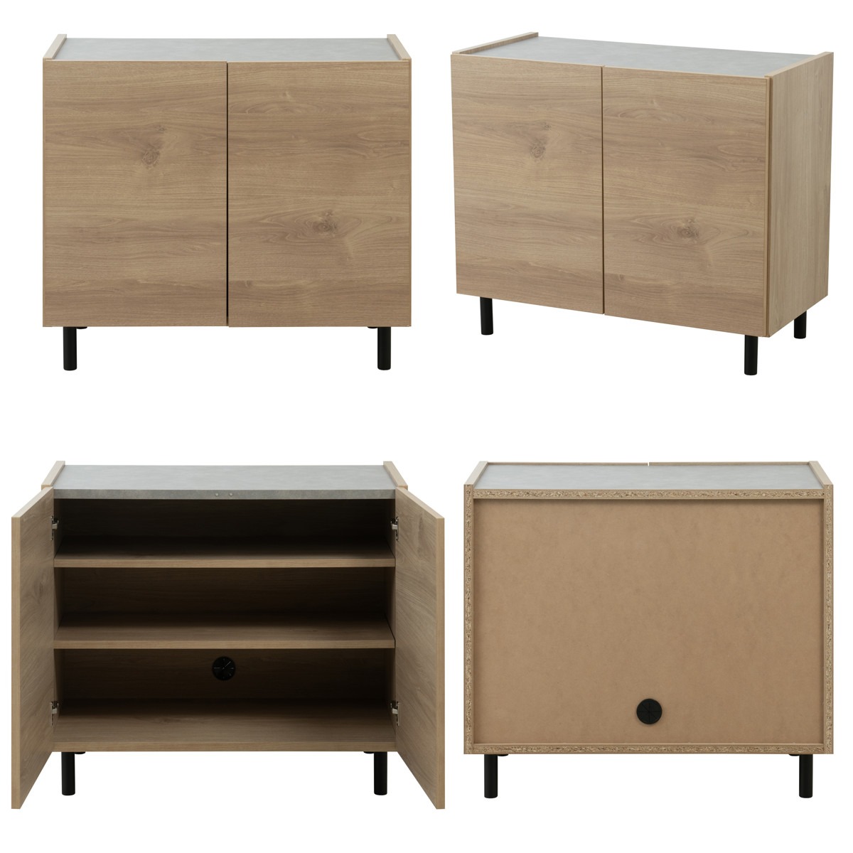 脚付きキャビネット 幅80cm 可動棚 日本製 完成品 ( キャビネット 棚 ラック 収納 ルーター収納 A4対応 リビング収納 テレビボード 食器棚 配線穴 脚付 北欧 モダン ) 【北欧】 北欧