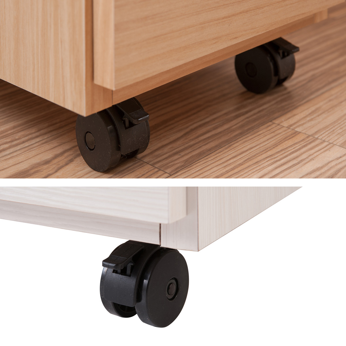 スリムキッチンワゴン 幅20cm ステンレス天板 2口コンセント 日本製 完成品 ( Sinker キッチンワゴン スリム 隙間収納 キャスター付 ワゴン スリムタイプ 作業台 コンセント付 引出し ナチュラル ホワイト ) 【ナチュラル】 ナチュラル