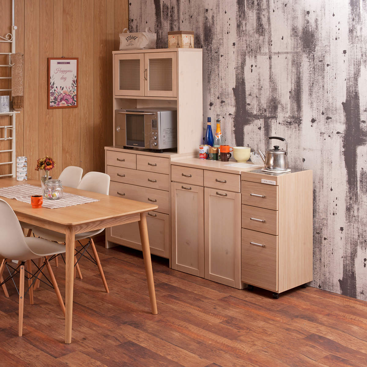 スリムキッチンワゴン 幅30cm ステンレス天板 2口コンセント 日本製 完成品 ( Sinker キッチンワゴン スリム 隙間収納 キャスター付 ワゴン スリムタイプ 作業台 コンセント付 引出し ナチュラル ホワイト ) 【ホワイト】 ホワイト