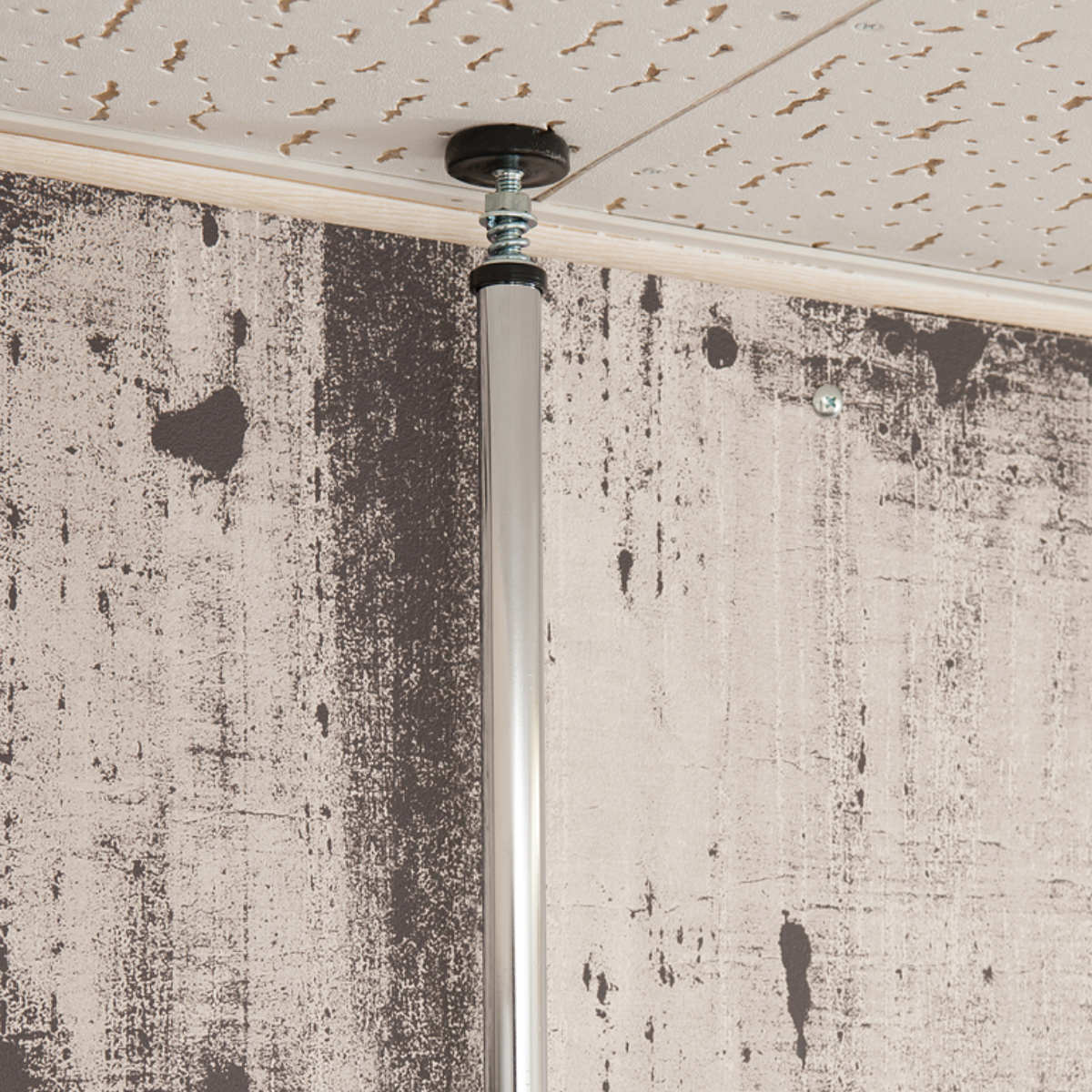 突っ張り 壁面収納 幅90×奥行30cm オープンラックタイプ ( ラック 壁面 収納 突っ張りラック 突っ張りオープンラック ウォールラック 小物掛け すき間 壁面ラック つっぱり 棚板付 パーテーション 省スペース )