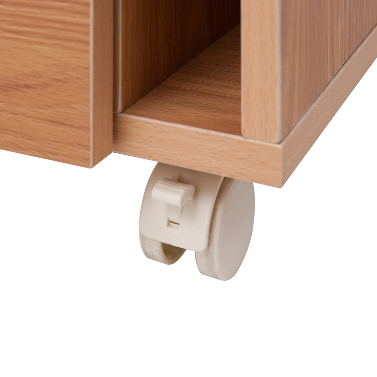 ミシン台 幅97cm 折りたたみテーブル 2口コンセント付 ワゴン式 ホワイト木目 ( Late ラテ 作業台 家事机 ワゴン 収納 コンセント付 折りたたみ テーブル アイロン台 ラック 棚 ナチュラル ホワイト 白 コンパクト ) 【ホワイト】 ホワイト