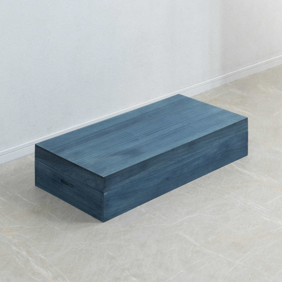 桐 衣装ケース 幅74cm 藍染め デニム 日本製 ( 桐箱 天然木 藍 インディゴ ブルー 着物収納 防虫 防湿 1段 桐衣装箱 軽量 たとう紙 帯 収納ケース 青 キリ )