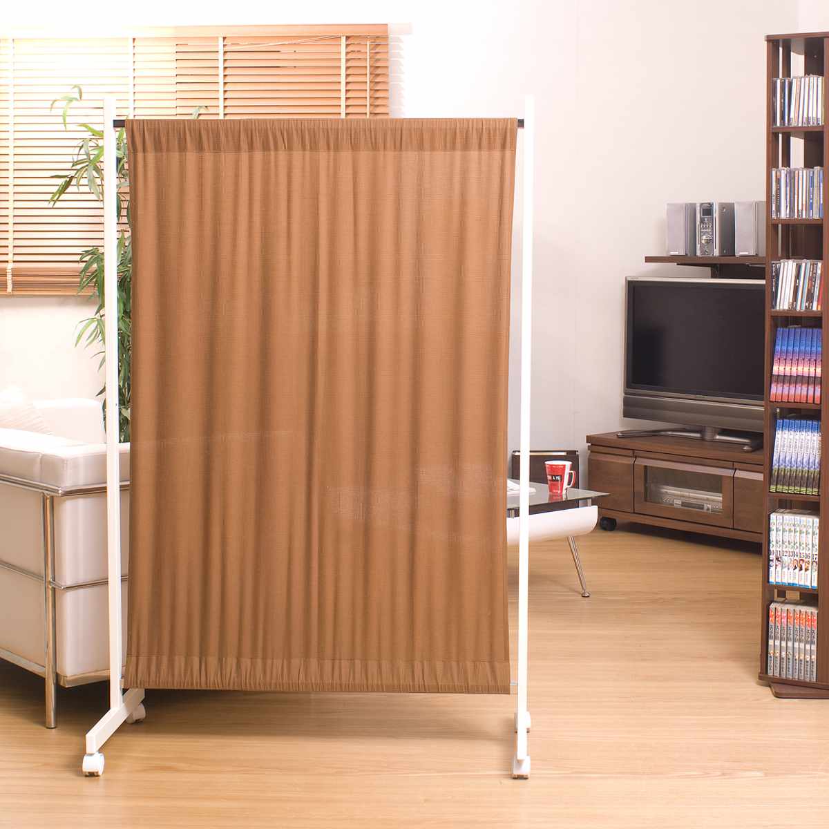 間仕切りカーテンパーテーション 幅94.5cm 高さ144.5cm