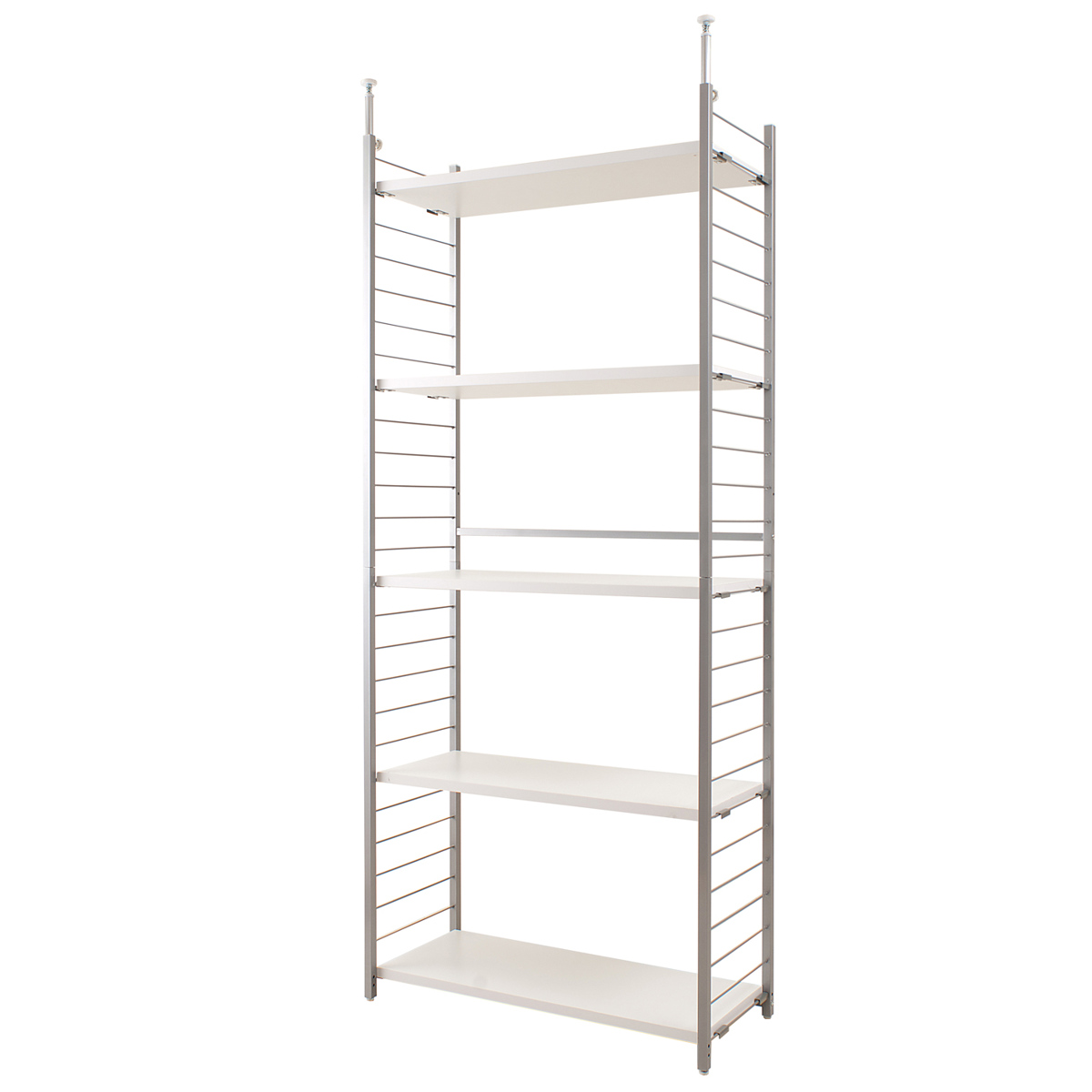 突っ張り 間仕切りラック 幅90cm 背板無し 日本製 ( 収納 本棚 ラック ワードローブ 間仕切り 壁面収納 突っ張り式 突っぱり 衣類収納 デスク クローゼット ホワイト ナチュラル ) 【ホワイト】 ホワイト