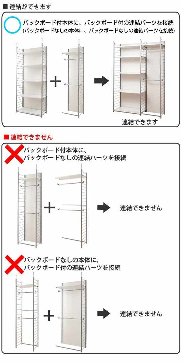突っ張り 間仕切りワードローブ 本体用 幅60cm 背板付き 日本製 ( 突っ張り収納 ハンガーラック ワードローブ つっぱり クローゼット 収納 ハンガー 突っ張り式 突っぱり ツッパリ 洋服 間仕切り 物置 納戸 ) 【ナチュラル】 ナチュラル