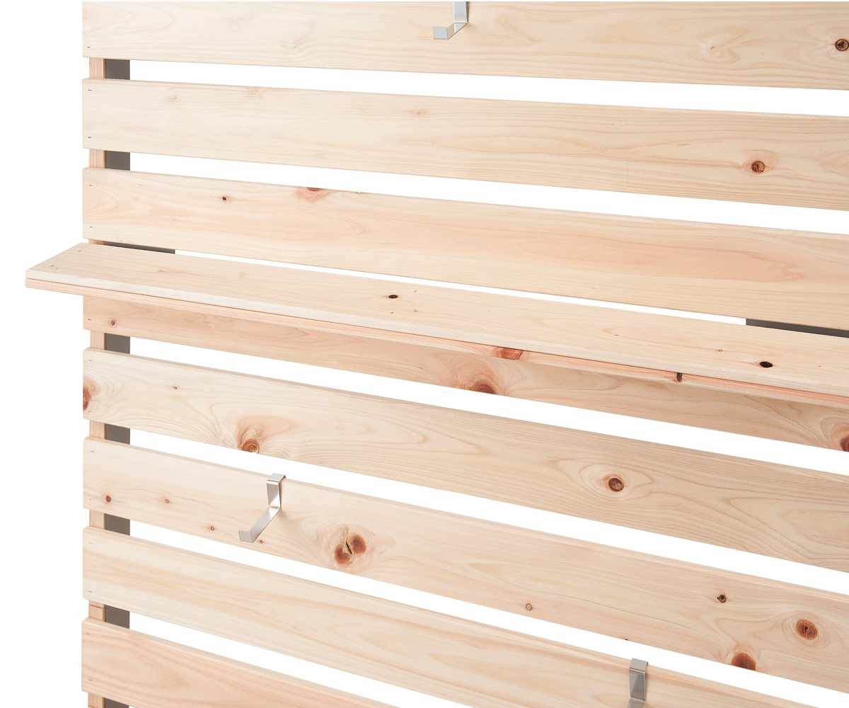 突っ張りラック ひのき製用棚板 幅90cm 2枚組 ( 棚板 棚 2枚セット 専用 パーツ 追加棚 オプション 追加 ラック ひのき 天然木 専用パーツ 対応パーツ 壁面収納 収納棚 つっぱり 収納 )