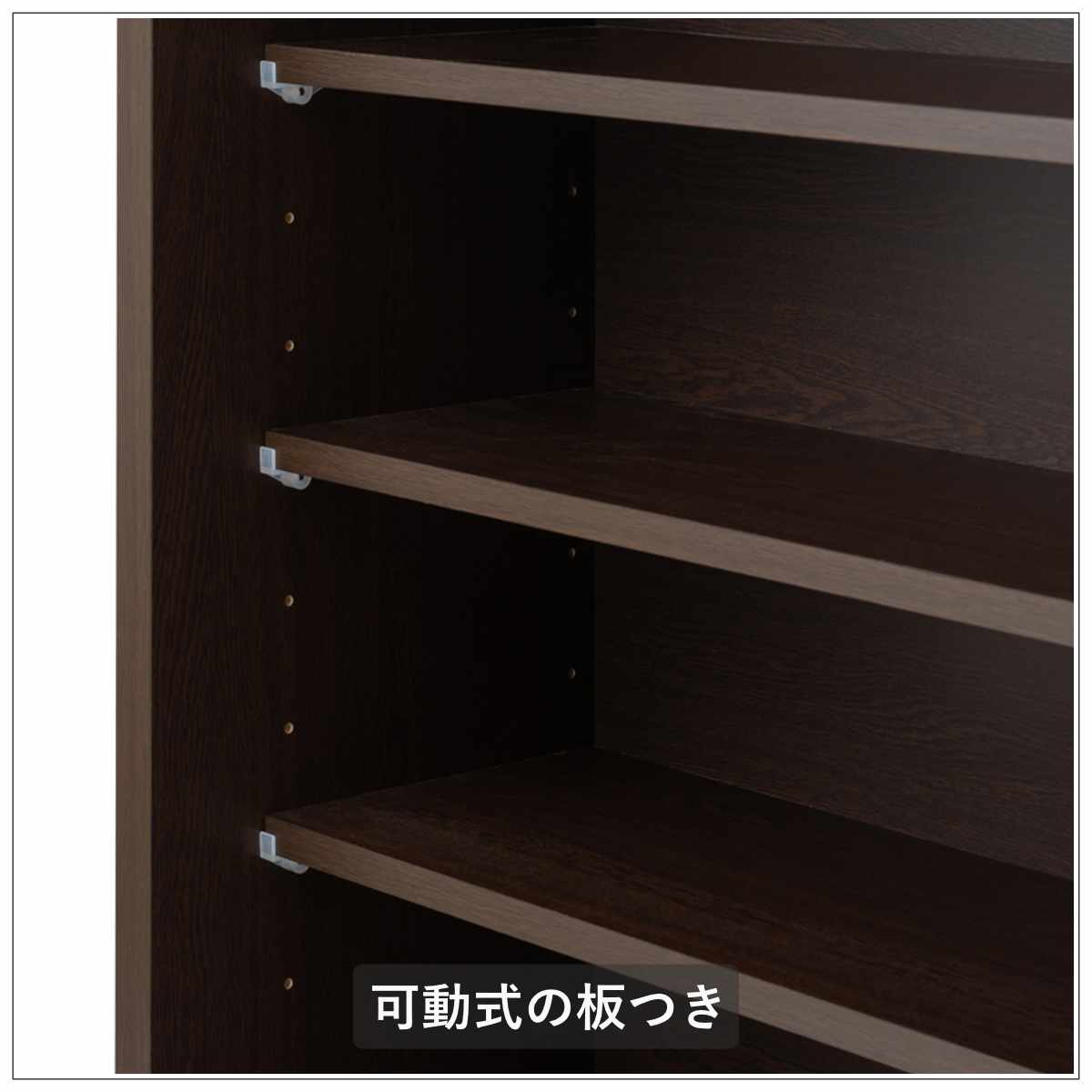 キャビネット 幅120.5cm ガラス引き戸 縦格子 和モダン調 日本製 完成品 ( 棚 ラック 収納チェスト 収納 格子 引き戸 天然木 桐 木製 家具 食器棚 可動棚 ホワイト ブラウン おしゃれ ) 【ホワイト】 ホワイト