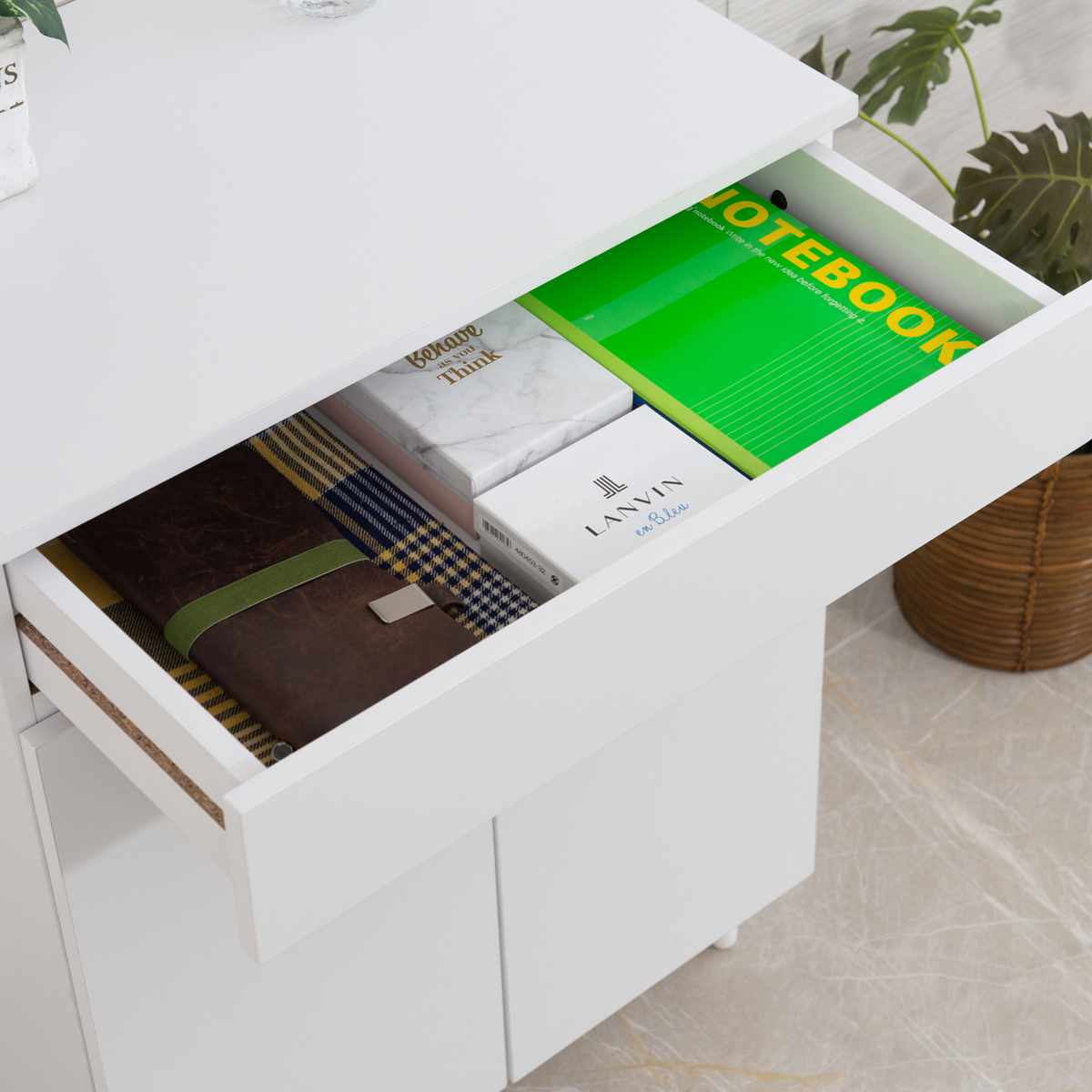 サイドボード 幅60cm 2枚扉 ホワイトリビング ( 食器棚 棚 ラック 収納 家具 カップボード 引き出し キッチン リビング収納 シェルフ 引出し 可動棚 ホワイト )