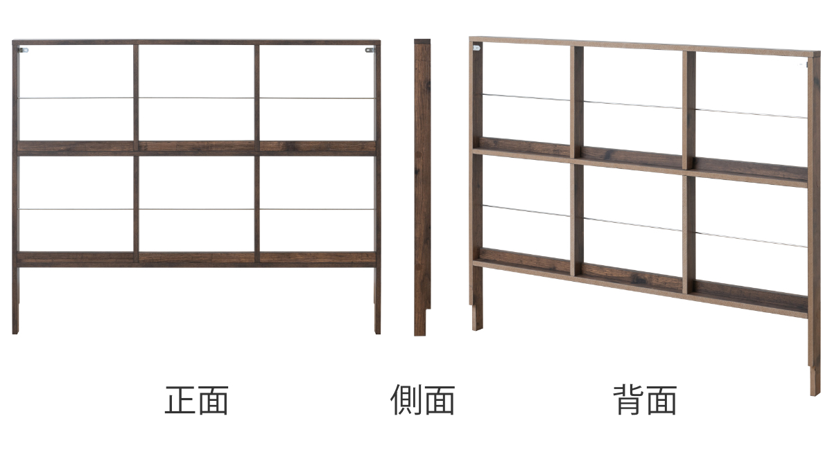 壁面レコードラック 幅111cm 6マス ブラウン ( レコードラック 壁面 ラック 棚 ディスプレイ 収納 飾り棚 壁面収納 Arizona レコード収納 省スペース )