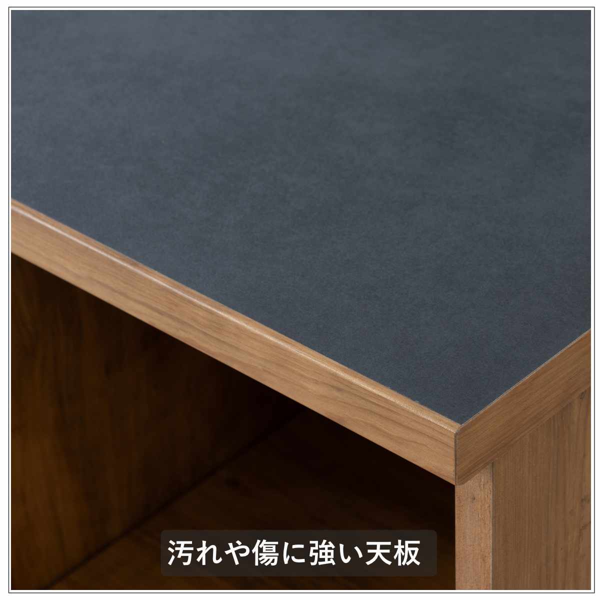 キッチンカウンター 幅100cm スライド棚 2口コンセント 背面化粧 日本製 完成品 ( カウンター キッチン 収納 スライドレール 間仕切り 引き出し 4杯 コンセント付 ナチュラル グレージュ シンプル ) 【ナチュラル】 ナチュラル