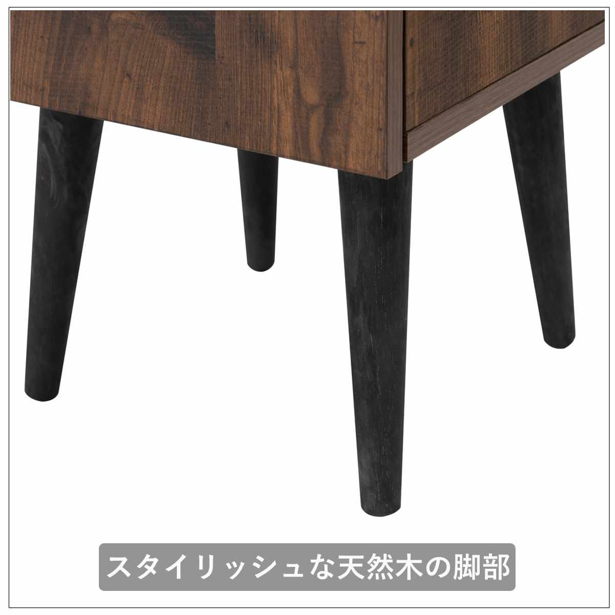 ルーター収納 幅30.5cm FAX台 ヴィンテージ調 Arizona ( ラック 収納 ルーター モデム 収納棚 木製 ディスプレイラック 多目的ラック サイドボード サイドキャビネット シェルフ ブラウン 脚付き 西海岸風 )