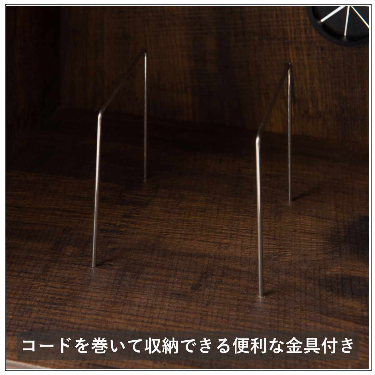 ルーター収納 幅30.5cm FAX台 ヴィンテージ調 Arizona ( ラック 収納 ルーター モデム 収納棚 木製 ディスプレイラック 多目的ラック サイドボード サイドキャビネット シェルフ ブラウン 脚付き 西海岸風 )