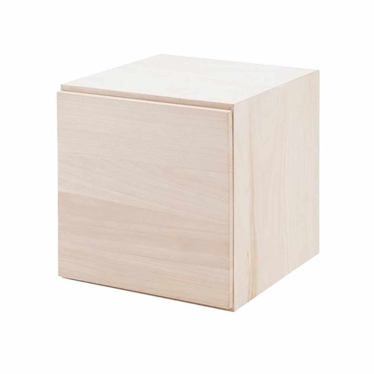 収納ボックス 幅39cm ユニットボックス 扉タイプ 桐材 生地仕上げ ( 収納ボックス ラック 収納 収納BOX ボックス 木製 完成品 シェルフ 収納棚 飾り棚 ディスプレイラック 多目的ラック 木目 ナチュラル シンプル )