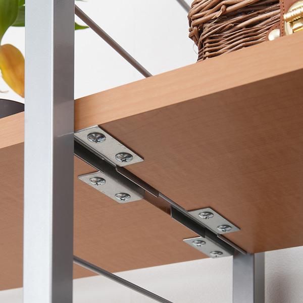 突っ張りスリムデスク幅61cm用 追加棚板(大) 奥行24.5cm ( 棚板 棚 2枚セット 幅61cm 専用 パーツ 追加棚 オプション 追加 ラック 専用パーツ 対応パーツ 突っ張りスリムデスク用 デスク 机 パソコンデスク 収納 ) 【ダークブラウン】 ダークブラウン