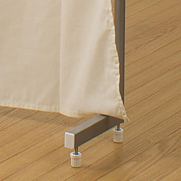 突っ張り カーテンポール 間仕切り 伸縮 ( つっぱり カーテンレール ポール ホワイト ライトブラウン 突っ張り式 突っぱり ツッパリ日本製 目隠し 試着室 目隠しカーテン 目隠し カーテン 収納 間仕切り収納 ) 【ホワイト】 ホワイト