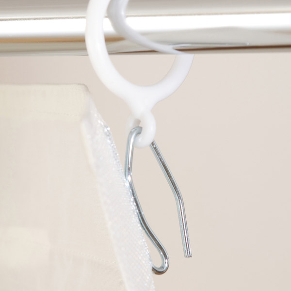 突っ張り カーテンポール 間仕切り 伸縮 ( つっぱり カーテンレール ポール ホワイト ライトブラウン 突っ張り式 突っぱり ツッパリ日本製 目隠し 試着室 目隠しカーテン 目隠し カーテン 収納 間仕切り収納 ) 【ホワイト】 ホワイト