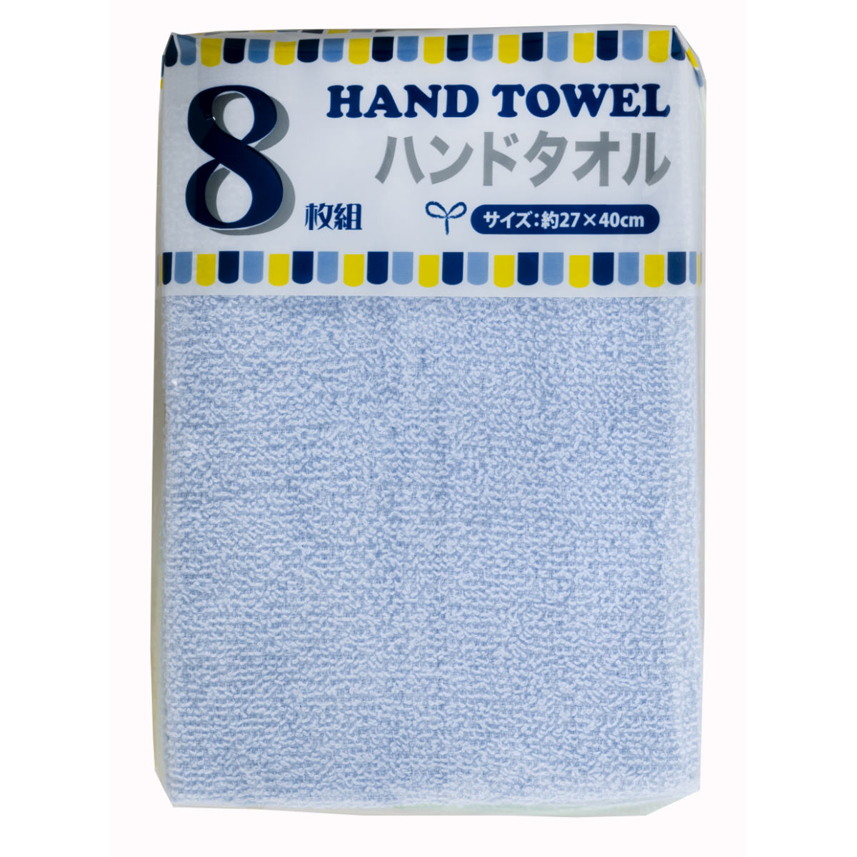 ハンドタオル 無地 8枚 27×40cm ホワイト 4色 ( タオル 8枚セット 手拭き ハンカチ 綿100% 吸水 おしぼり ふきん シンプル タオルセット タオルハンカチ デイリータオル キッチンタオル 綿 コットン 手洗い ) 【ホワイト】 ホワイト