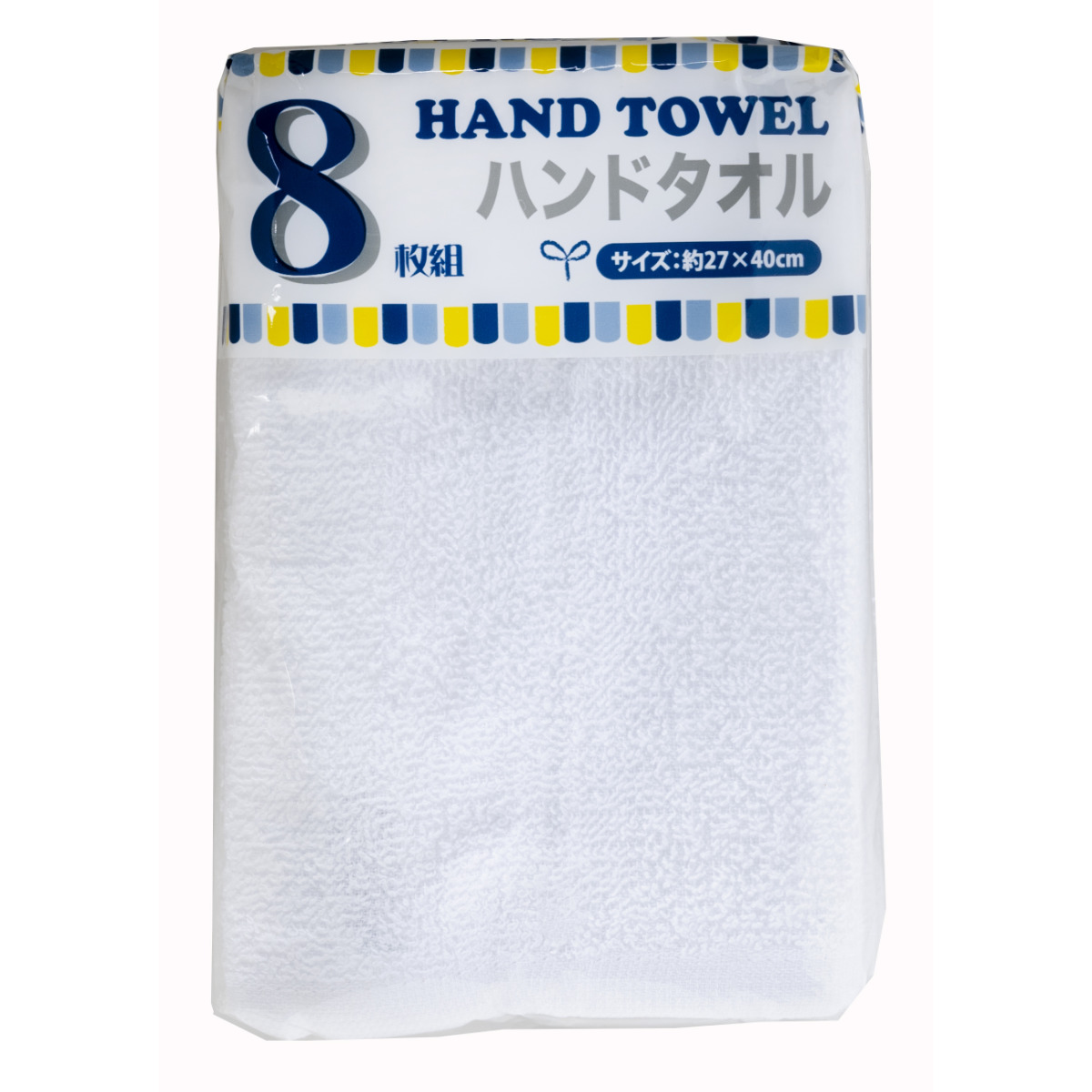 ハンドタオル 無地 8枚 27×40cm ホワイト 4色 ( タオル 8枚セット 手拭き ハンカチ 綿100% 吸水 おしぼり ふきん シンプル タオルセット タオルハンカチ デイリータオル キッチンタオル 綿 コットン 手洗い ) 【ホワイト】 ホワイト