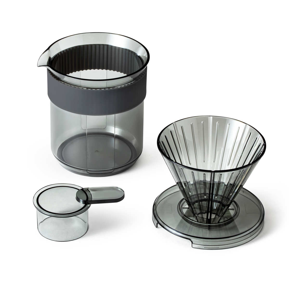 &NE nikii cafe トライタン ドリッパー&サーバー ( 430ml 日本製 電子レンジ対応 食洗機対応 ドリッパー サーバー コーヒーポット アンドエヌイー おしゃれ 軽い 割れにくい 持ち運び コンパクト 丈夫 外 屋外 透明感 )