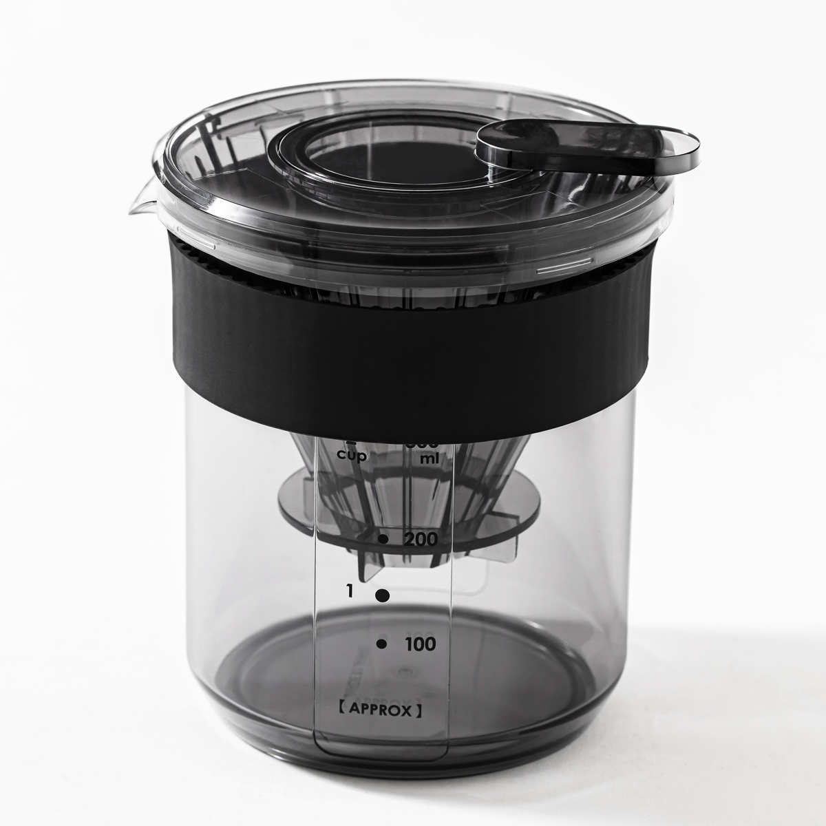 &NE nikii cafe トライタン ドリッパー&サーバー ( 430ml 日本製 電子レンジ対応 食洗機対応 ドリッパー サーバー コーヒーポット アンドエヌイー おしゃれ 軽い 割れにくい 持ち運び コンパクト 丈夫 外 屋外 透明感 )