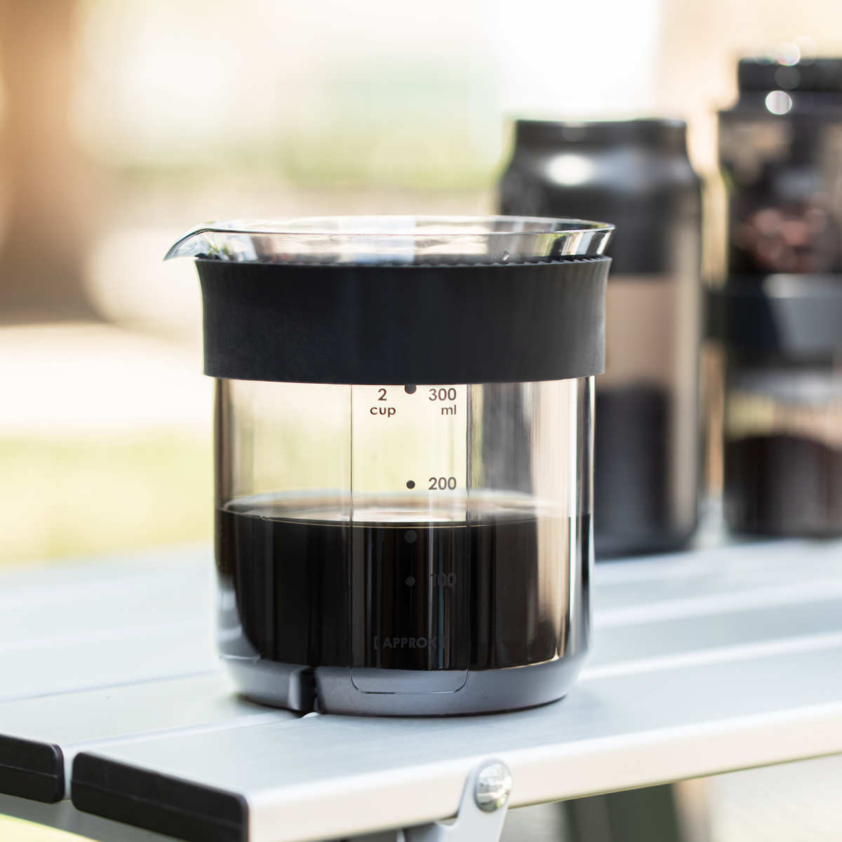 &NE nikii cafe トライタン ドリッパー&サーバー ( 430ml 日本製 電子レンジ対応 食洗機対応 ドリッパー サーバー コーヒーポット アンドエヌイー おしゃれ 軽い 割れにくい 持ち運び コンパクト 丈夫 外 屋外 透明感 )