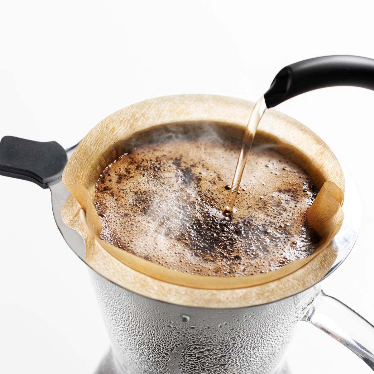 &NE nikii cafe ドリッパー 450ml ガラスドリッパー&サーバー ( ガラス 電子レンジ対応 食洗機対応 コーヒードリッパー コーヒーサーバー おしゃれ かわいい ペーパーレス 紙不要 ハンドドリップ )