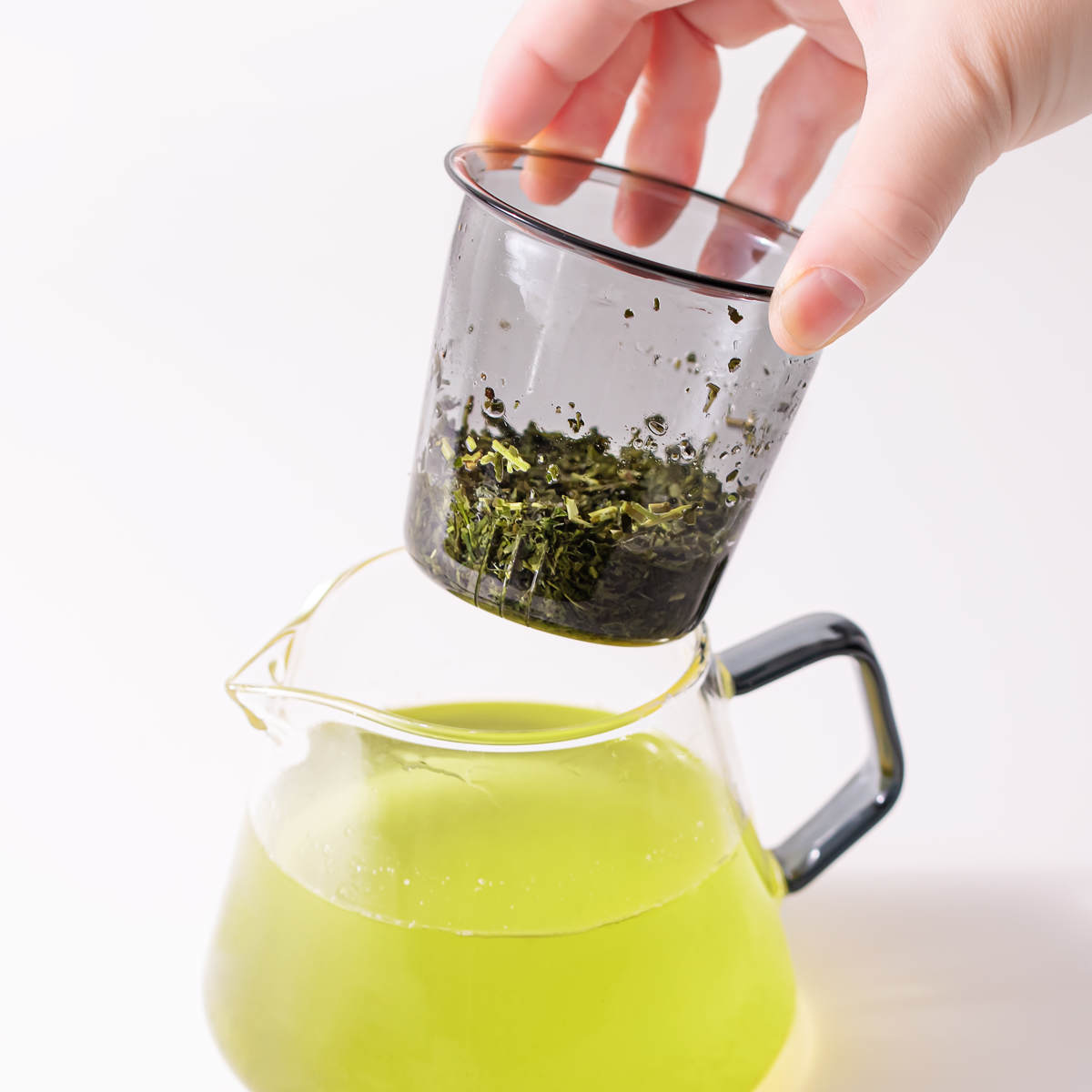 &NE nikii cafe ティーポット 300ml ガラスティーポット ( ガラス 電子レンジ対応 食洗機対応 コーヒー 紅茶 ポット 紅茶ポット おしゃれ かわいい お茶用品 ティーウェア 茶器 シンプル )