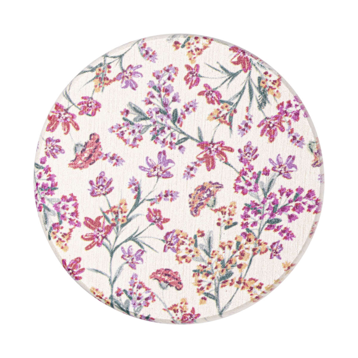 &NE ラバストーンコースター プリント ( 溶岩石 コースター ノンアスベスト アスベスト不使用 茶たく 茶托 グラスマット 丸 9cm 吸水 速乾 清潔 かわいい おしゃれ シンプル 無地 グラデ 花柄 大理石 テーブルウェア ) 【グラデイエロー】 グラデイエロー