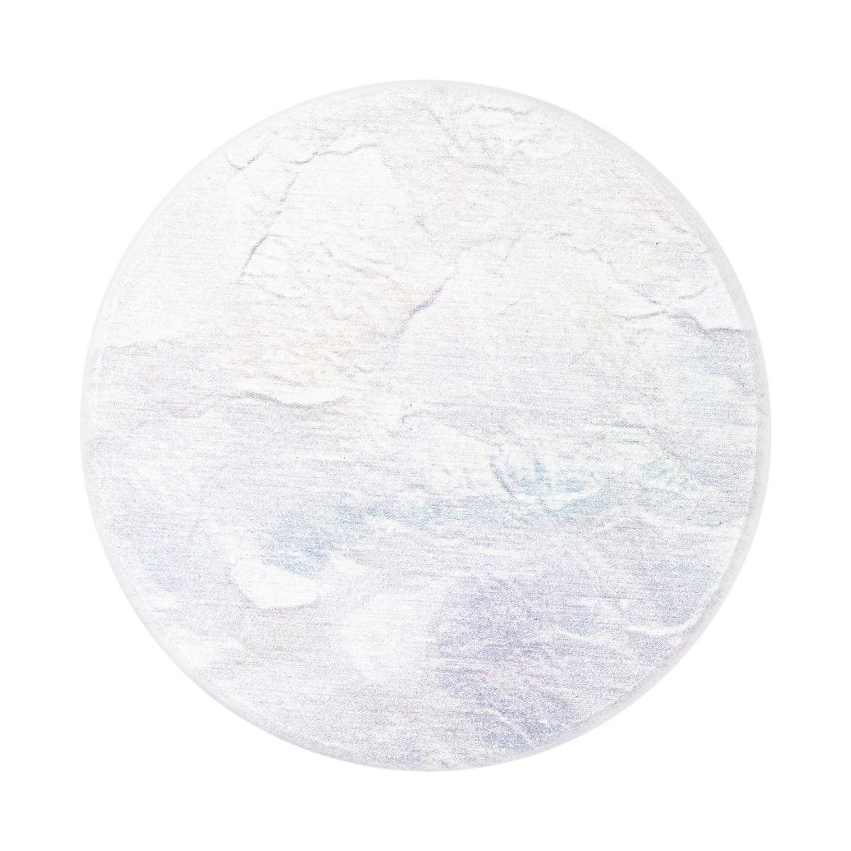 &NE ラバストーンコースター プリント ( 溶岩石 コースター ノンアスベスト アスベスト不使用 茶たく 茶托 グラスマット 丸 9cm 吸水 速乾 清潔 かわいい おしゃれ シンプル 無地 グラデ 花柄 大理石 テーブルウェア ) 【グラデイエロー】 グラデイエロー