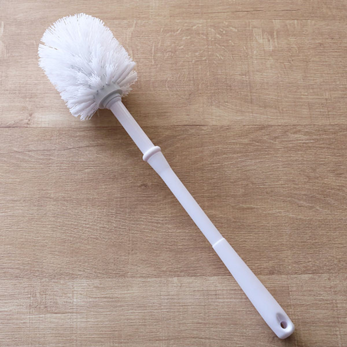 トイレブラシ ケース付き ラシプーロ 陶器 ( トイレ ブラシ トイレ掃除 そうじ トイレ用ブラシ 便器 清掃 ブラシケース ブラシ入れ 汚れ 柄付き トイレ掃除用品 白 ホワイト シンプル 掃除用品 掃除 トイレ掃除道具 おしゃれ )