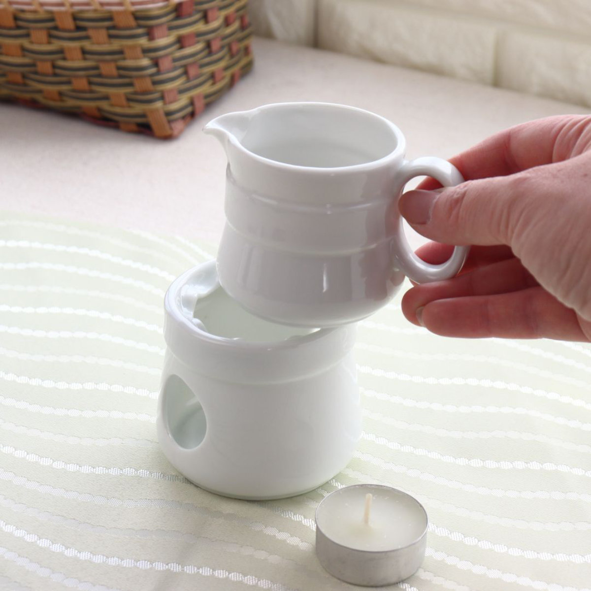 アロマポット オイルウォーマー ピッチャー 陶器 日本製 （ アロマ