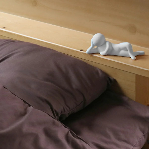 アロマストーン リラックス君 陶器 日本製 ( アロマ アロマオイル 石 芳香剤 かわいい 置き物 インテリア 人型 自然気化 ルームフレグランス フレグランス 香り 玄関 シンプル ギフト 雑貨 ) 【ぼんやり】 ぼんやり