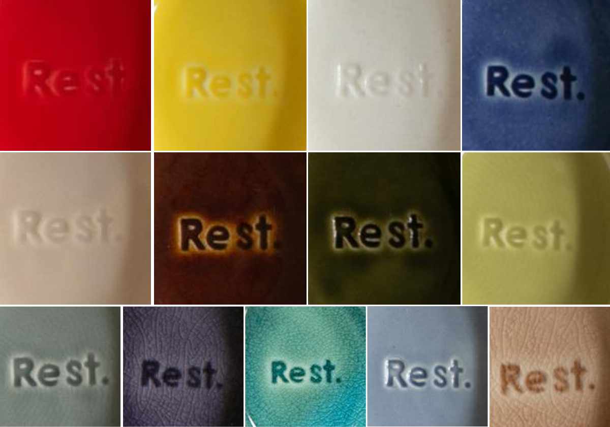 箸置き ファンレスト お箸&スプーン置き カジュアル ( 箸置 電子レンジ対応 食洗機対応 おしゃれ 陶器 日本製 カトラリーレスト 薬味皿 醤油皿 皿 プレート お皿 小皿 シンプル 豆皿 銘々皿 薬味 箸休め お漬物 お菓子 ) 【レッド】 レッド