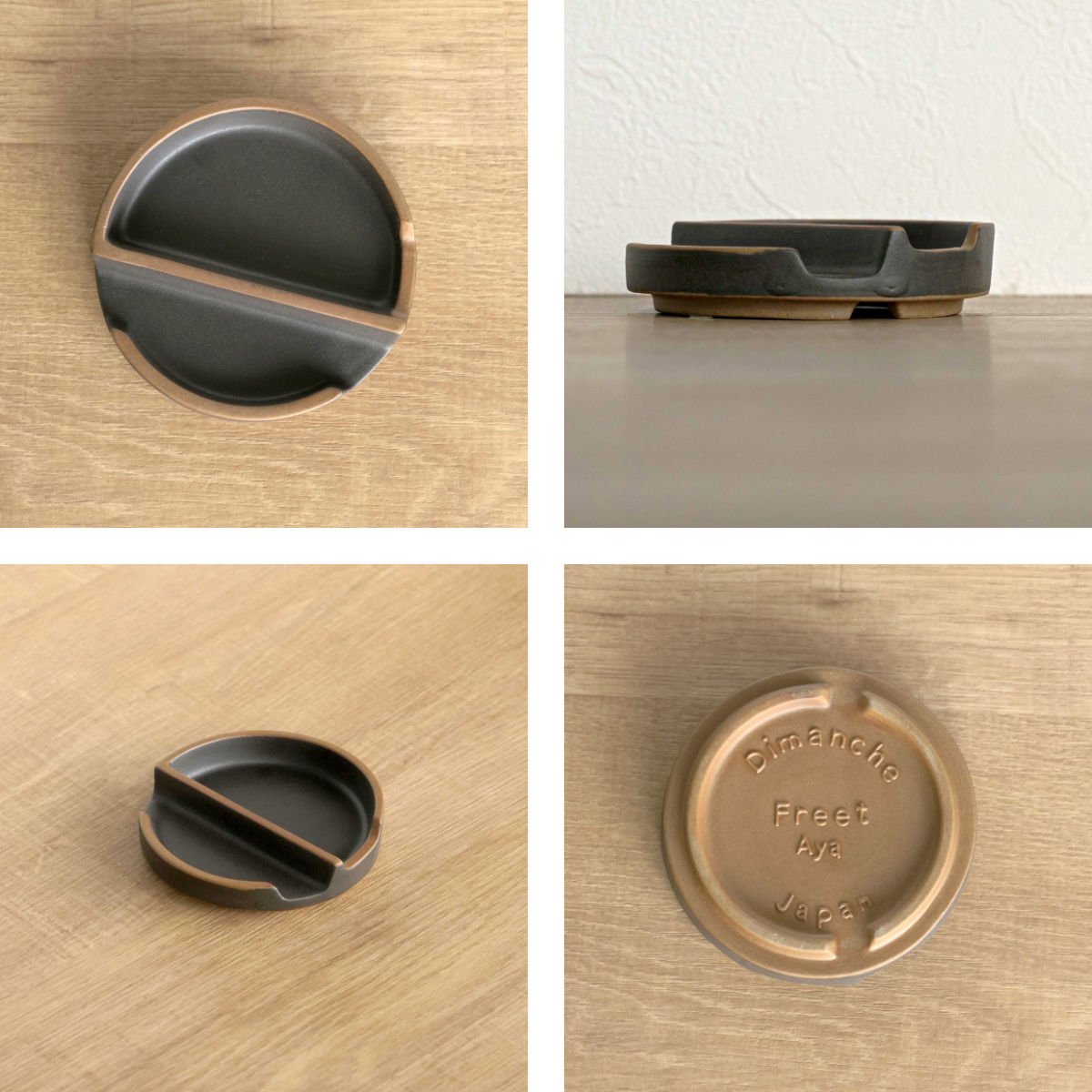 箸置き 小皿 ペトリー ( 食洗機対応 電子レンジ対応 箸置 箸おき はし置き はしおき 日本製 お皿 プレート カトラリーレスト 醤油 薬味 おつまみ 漬物 銘々皿 スタッキング おしゃれ シンプル ) 【ベージュ】 ベージュ