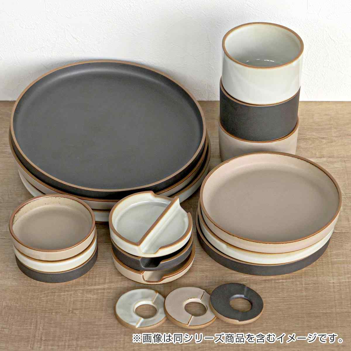 皿 ペトリー 大皿 ( 食洗機対応 電子レンジ対応 中皿 取り皿 日本製 お皿 プレート 取皿 パン皿 ライス皿 おかず メイン皿 パスタ ピラフ スタッキング おしゃれ シンプル ) 【ブラック】 ブラック