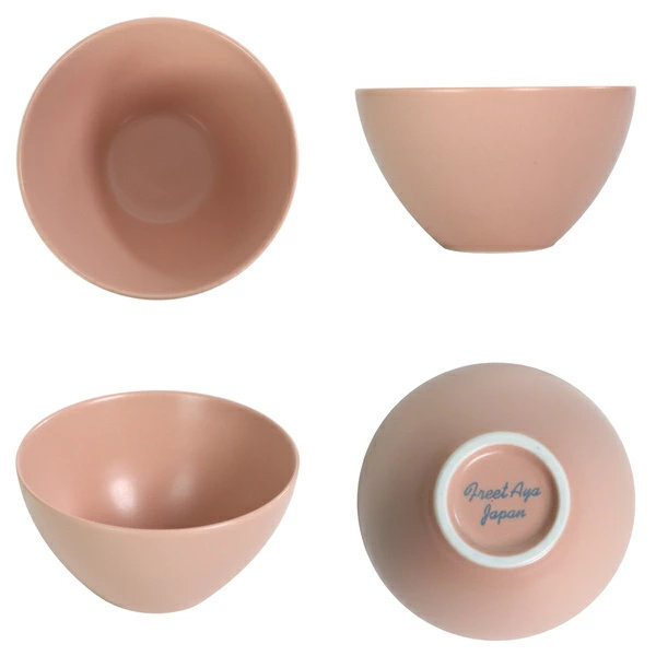 マリーン ボウル ( 食洗機対応 電子レンジ対応 茶碗 ボウル ピンク グレー ライスボウル ご飯茶碗 おしゃれ かわいい ダスティカラー モノトーン ) 【ピンク】 ピンク