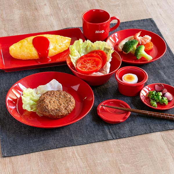皿 ファンレスト 大皿 ( 電子レンジ対応 食洗機対応 陶器 磁器 日本製 お皿 プレート 22.5cm おしゃれ かわいい カレー皿 パスタ皿 カレー パスタ スタッキング 積み重ね ビビッドカラー ) 【イエロー】 イエロー