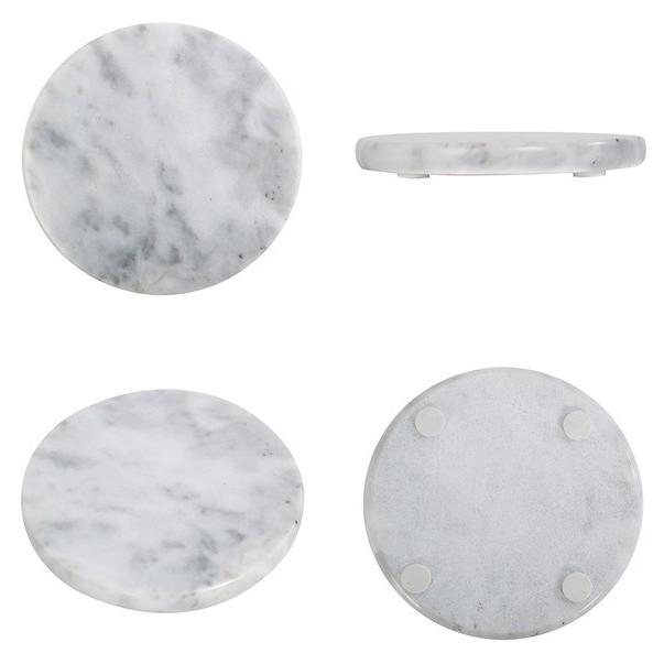 ストーンマーブル コースター ( 大理石コースター 丸 角 トレー プレート 天然大理石 ストーンコースター トレイ 石 おしゃれ かわいい アクセサリートレイ ) 【スクエア】 スクエア