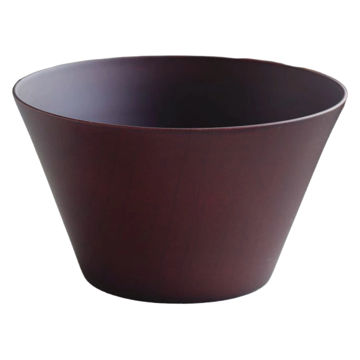 汁椀 切り出し天然木椀 ウッドボール M ダークブラウン ( 11.7cm 350ml 天然木 木製 食洗機対応 サラダボウル スープ ボウル うつわ 器 食器 北欧 カフェ風 おしゃれ シンプル )