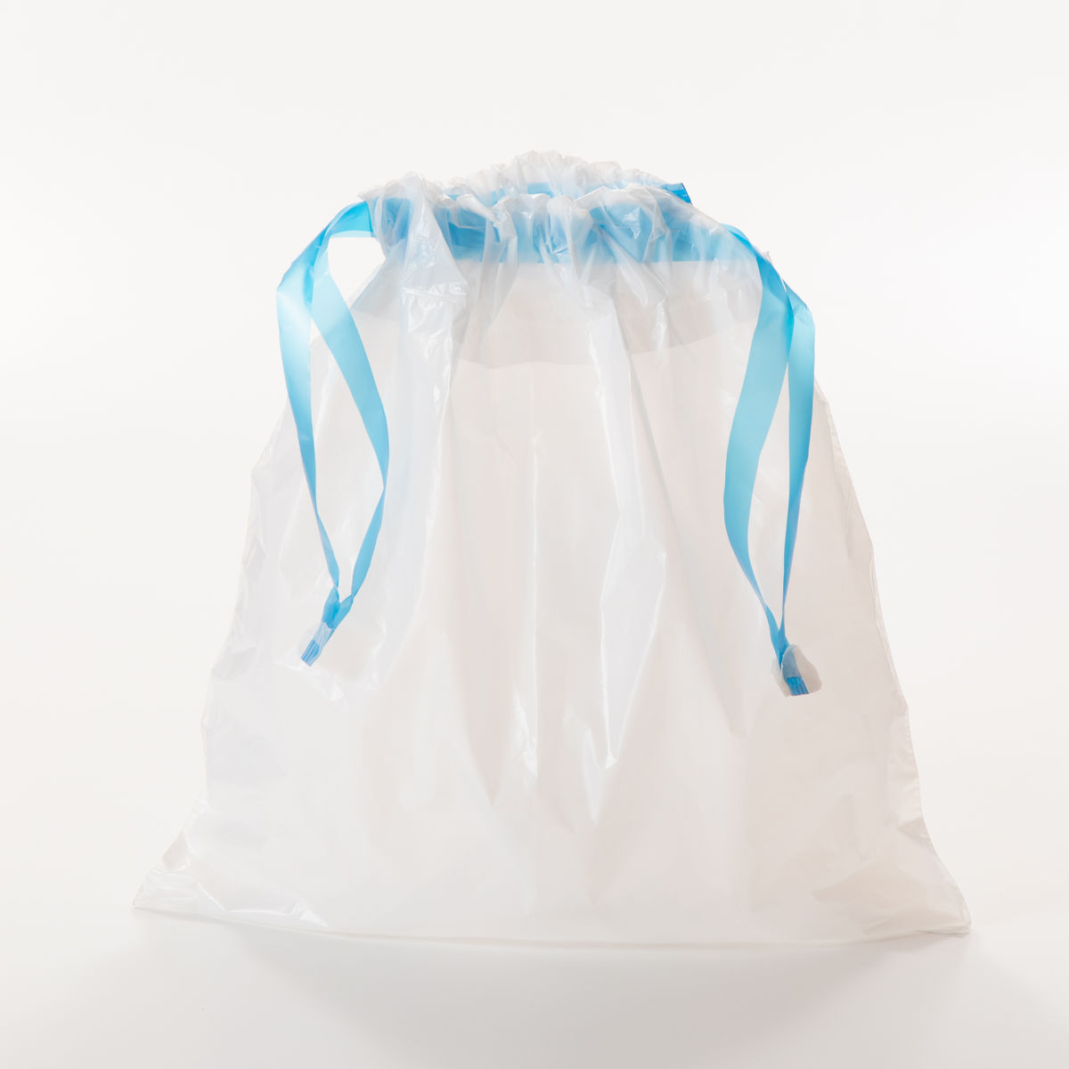 ポリ袋 巾着 6L 10枚入り 白半透明 買い物袋 小物入れ ゴミ袋 ( ごみ袋 6リットル 小分け 便利 旅行 靴入れ ビニール袋 収納 ふくろ 袋 小分け袋 収納袋 ごみ入れ 消耗品 日用品 )