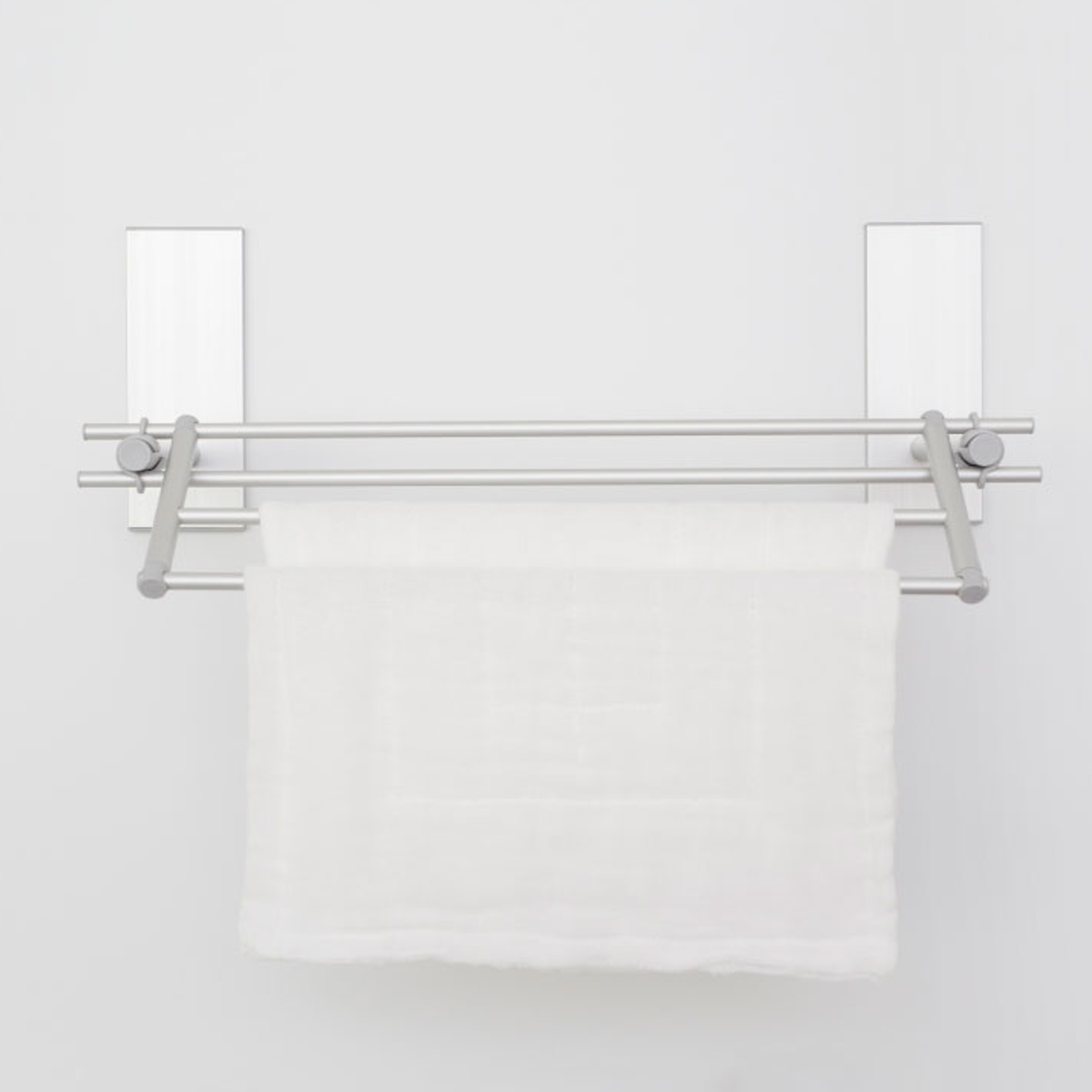 マグネット 収納 BLAVO ふきんかけセット ブラボ ( 布巾掛け タオルバー タオルハンガー ふきんハンガー 折りたたみ 磁石 タオル掛け タオルホルダー 冷蔵庫 洗面所 横 サイド キッチン キッチン収納 壁面収納 壁掛け ) 【ホワイト】 ホワイト