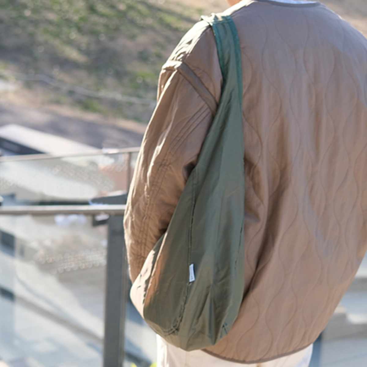 エコバッグ ET パッカブル ワンショルダー BAG コンパクト 紐付き ( マイバッグ トートバッグ 買い物バッグ レジ袋 レジバッグ 買い物袋 折りたたみ サブバッグ マルシェバッグ 肩掛け はっ水 軽量 おしゃれ カジュアル ) 【ブラック】 ブラック