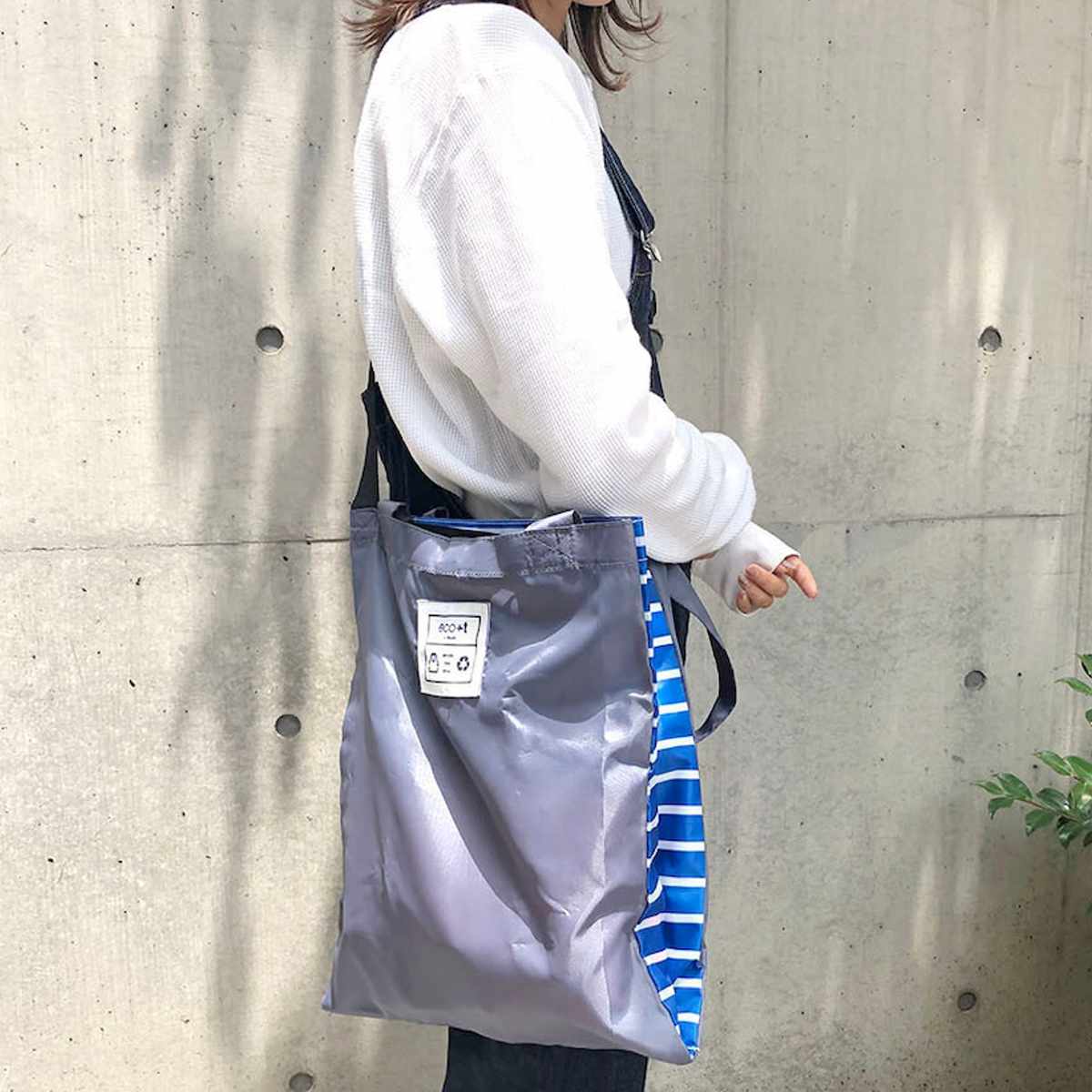 エコバッグ ET 3WAY 2部屋 BAG コンパクト 肩掛け 手持ち 斜め掛け ( マイバッグ トートバッグ 買い物バッグ レジ袋 レジバッグ 買い物袋 折りたたみ サブバッグ マルシェバッグ ショルダーバッグ はっ水 軽量 おしゃれ カジュアル ) 【ブラック】 ブラック