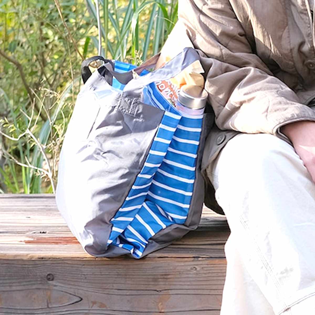 エコバッグ ET 3WAY 2部屋 BAG コンパクト 肩掛け 手持ち 斜め掛け ( マイバッグ トートバッグ 買い物バッグ レジ袋 レジバッグ 買い物袋 折りたたみ サブバッグ マルシェバッグ ショルダーバッグ はっ水 軽量 おしゃれ カジュアル ) 【ブラック】 ブラック