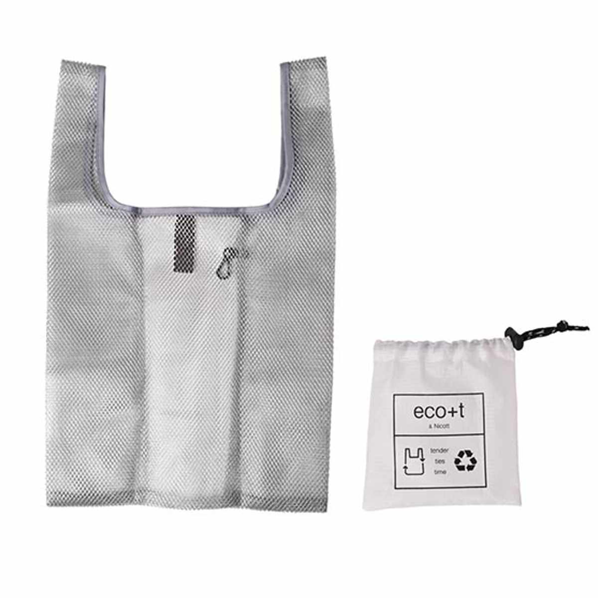 エコバッグ ET メッシュ BAG マチ付き 収納袋付き ( マイバッグ トートバッグ 買い物バッグ レジ袋 レジバッグ 買い物袋 折りたたみ サブバッグ マルシェバッグ メッシュトート コンビニ 弁当 軽量 カジュアル おもちゃ 公園 海 ) 【ベージュ】 ベージュ