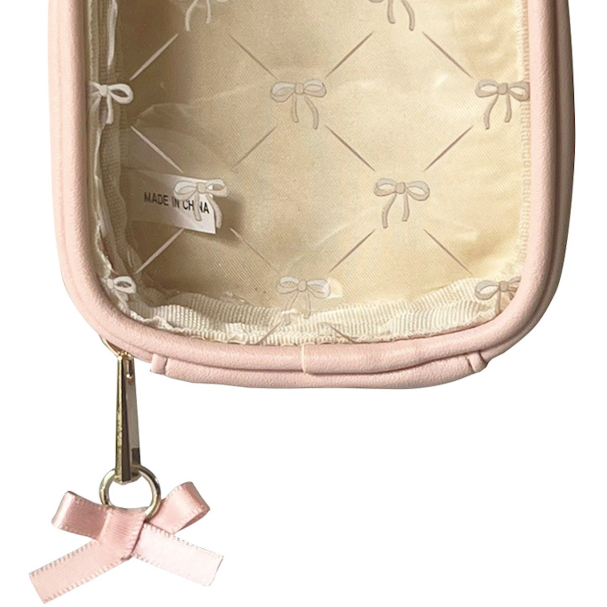 ポーチ リボン カラビナ クリアミニポーチ カラビナ付き ( 透明 ビニール ミニポーチ コスメ ぬいぐるみ 収納 持ち運び 収納ポーチ 小物入れ ビニールポーチ ぬいぐるみポーチ 小さめ キーホルダー バッグチャーム かわいい ) 【グリーン】 グリーン