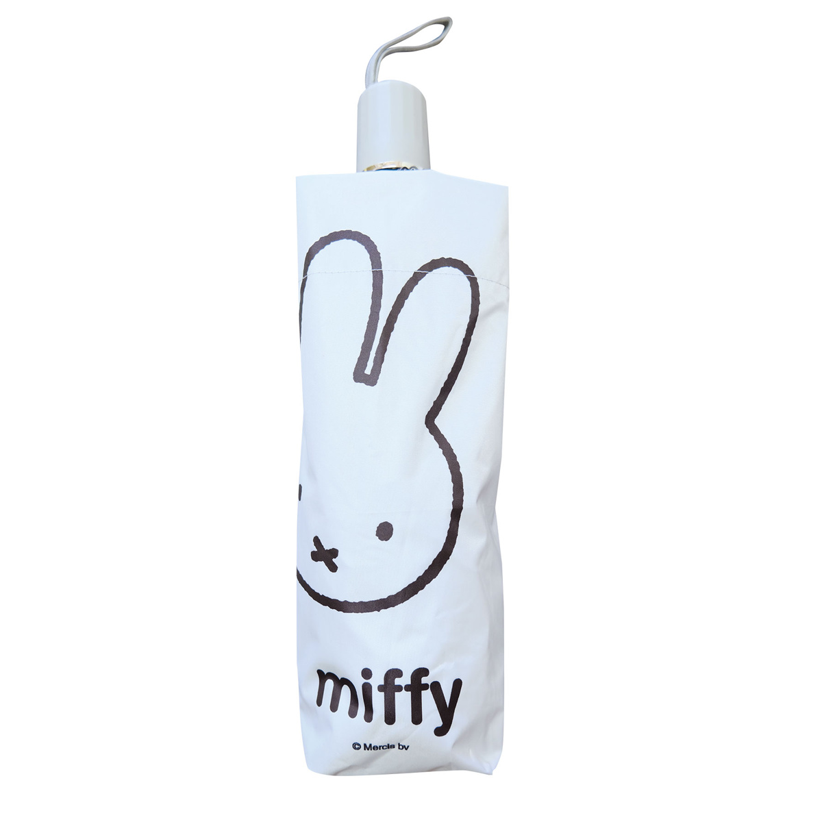 カーサンシェード ミッフィー 傘サンシェード 折りたたみ傘タイプ ( miffy サンシェード 傘 車 フロント キャラクター かわいい カー用品 日よけ サンシェイド 自動車 傘型 吸盤不要 劣化軽減 日除け 車用品 コンパクト 収納袋付き ) 【ミッフィーフェイス】 ミッフィーフェイス